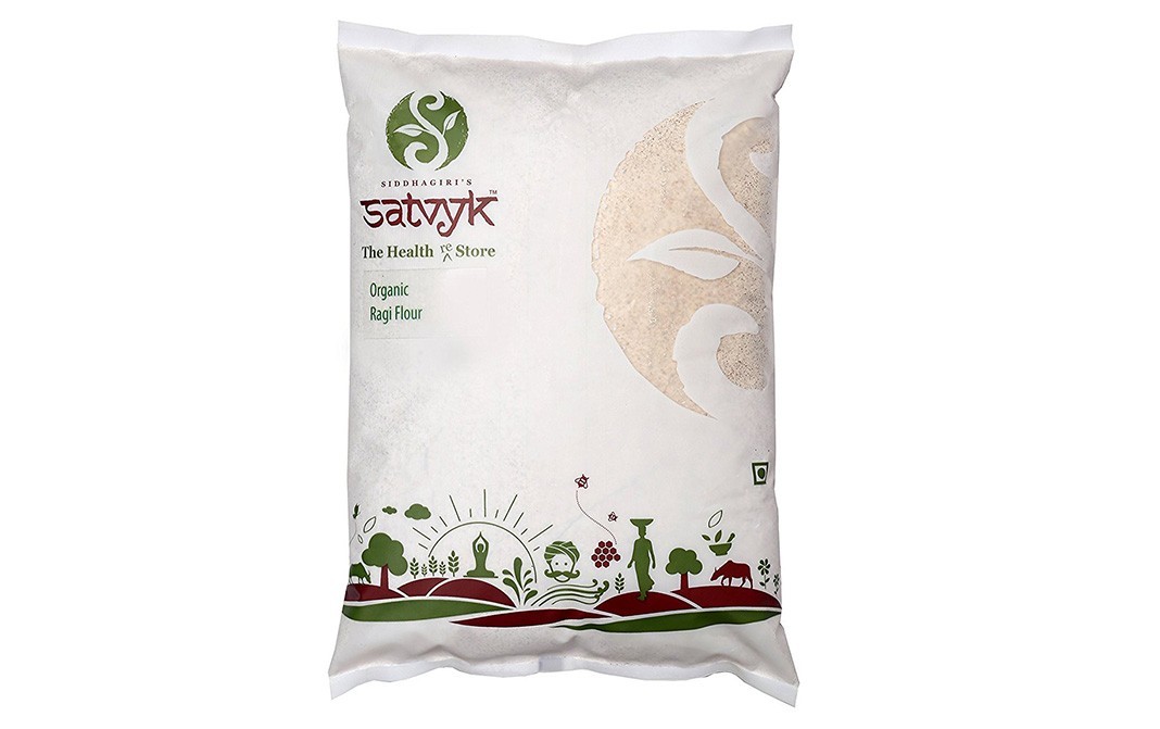Siddhagiri's Satvyk Organic Ragi Flour    Pack  500 grams